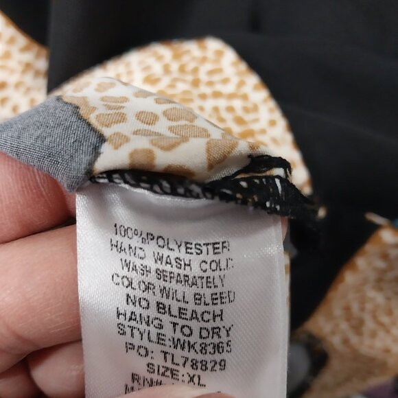 3762 Size XL Umgee Lepoard Print Top and XL Kasper Knit Pull On Pants. - Picture 7 of 12